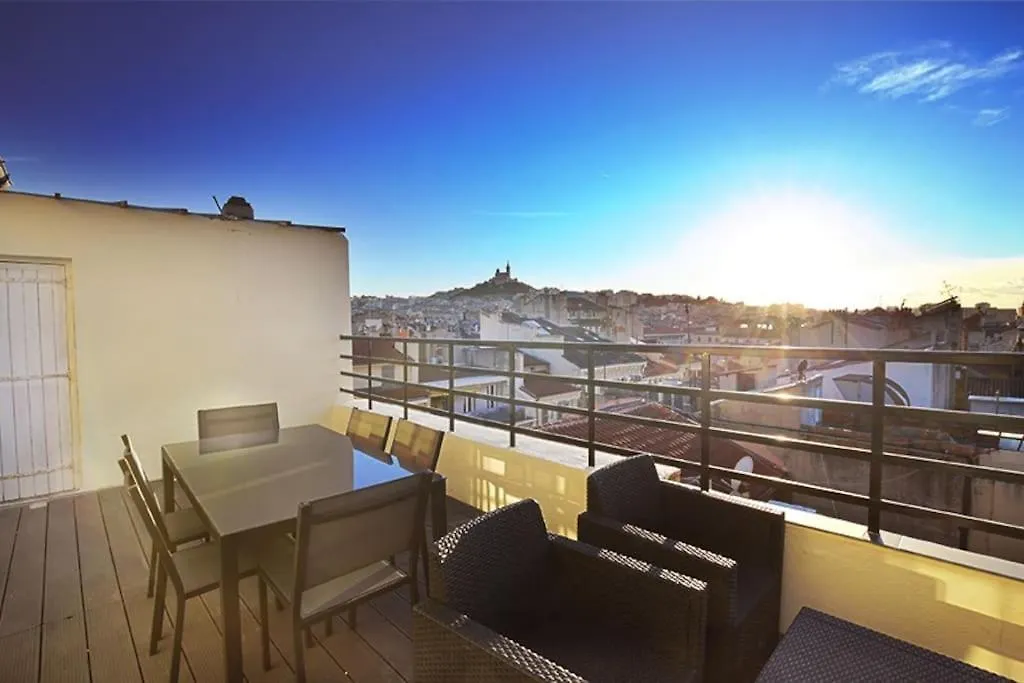 Superbe Appartement Grande Terrasse Vue Notre Dame Marseille